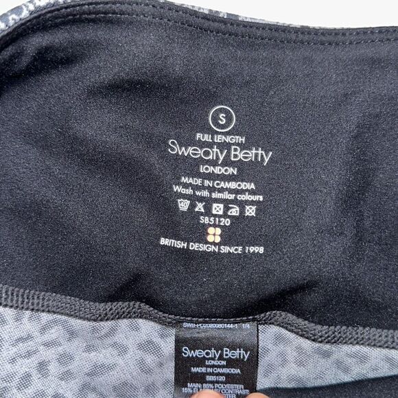 Sweaty Betty full length black and gray leggings | Sz S - Picture 5 of 7